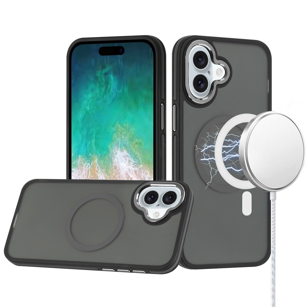 For Apple iPhone 16e Frosted Matte TPU Hybrid with MagSafe Compatible Case Cover - Picture 17 of 50