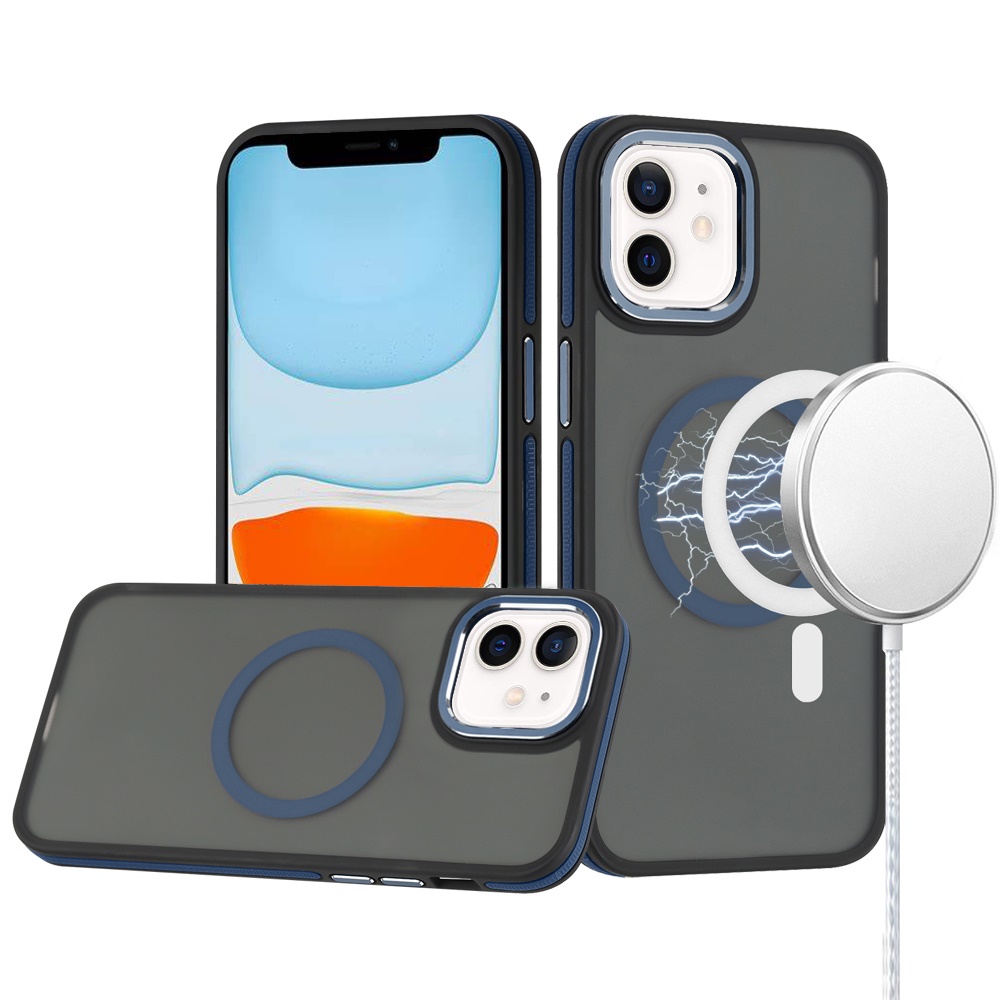 For Apple iPhone 16e Frosted Matte TPU Hybrid with MagSafe Compatible Case Cover - Picture 24 of 50