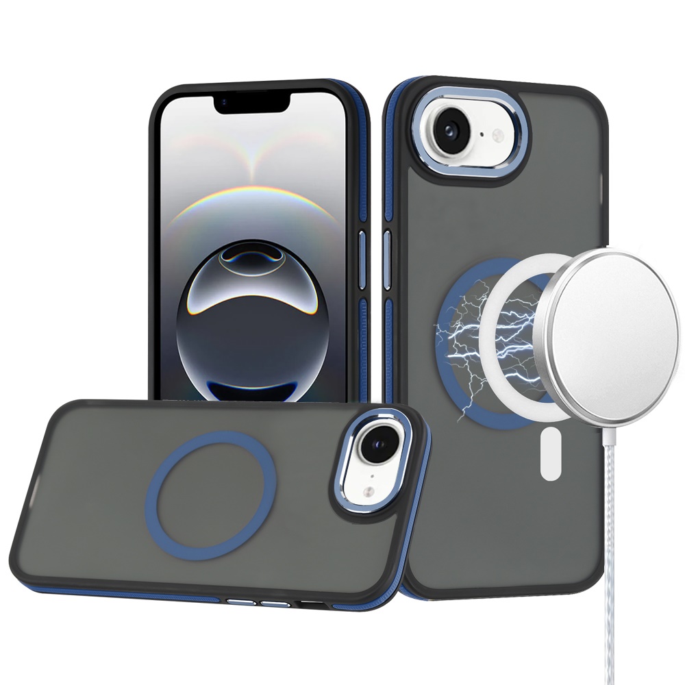 For Apple iPhone 16e Frosted Matte TPU Hybrid with MagSafe Compatible Case Cover - Picture 22 of 50