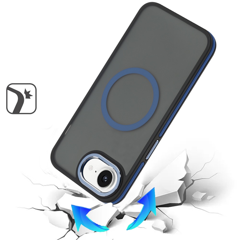 For Apple iPhone 16e Frosted Matte TPU Hybrid with MagSafe Compatible Case Cover - Picture 23 of 50