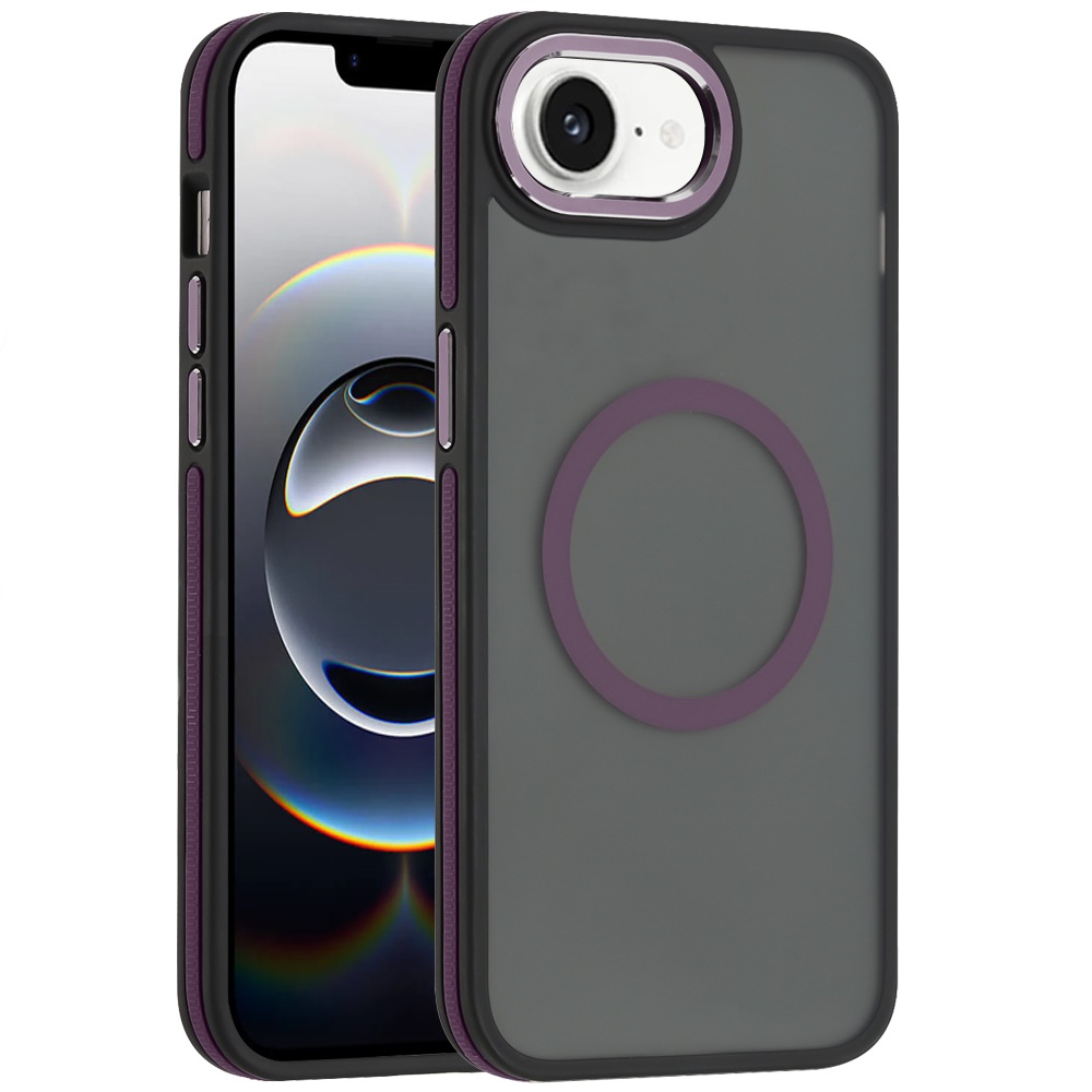 For Apple iPhone 16e Frosted Matte TPU Hybrid with MagSafe Compatible Case Cover - Picture 31 of 50