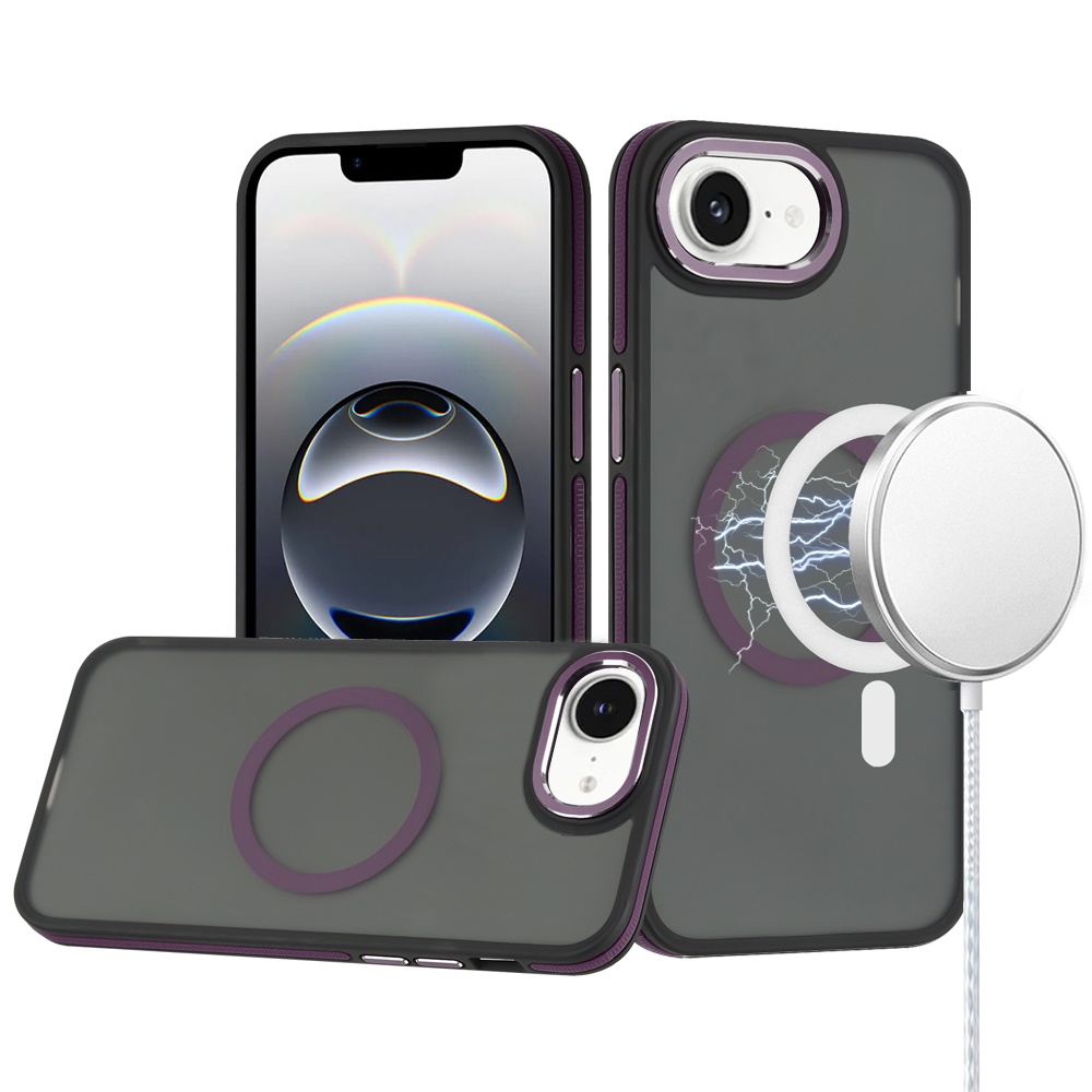 For Apple iPhone 16e Frosted Matte TPU Hybrid with MagSafe Compatible Case Cover - Picture 32 of 50