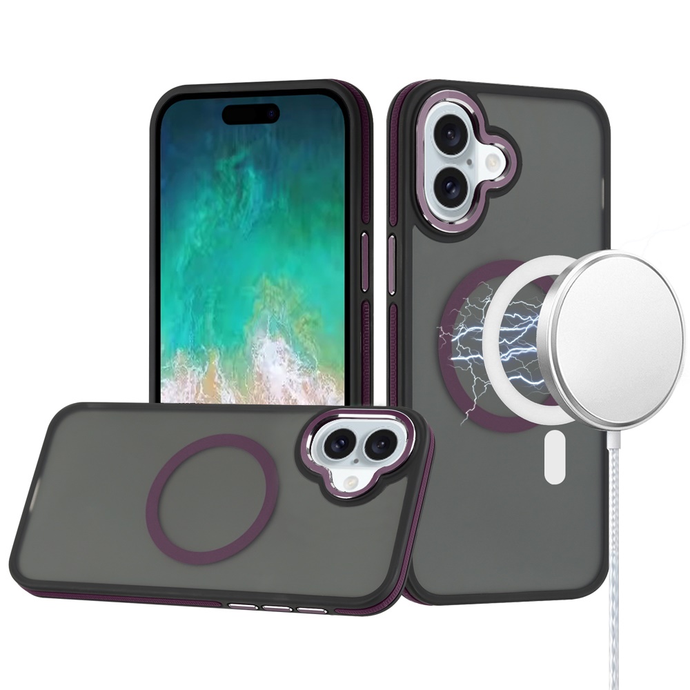 For Apple iPhone 16e Frosted Matte TPU Hybrid with MagSafe Compatible Case Cover - Picture 37 of 50