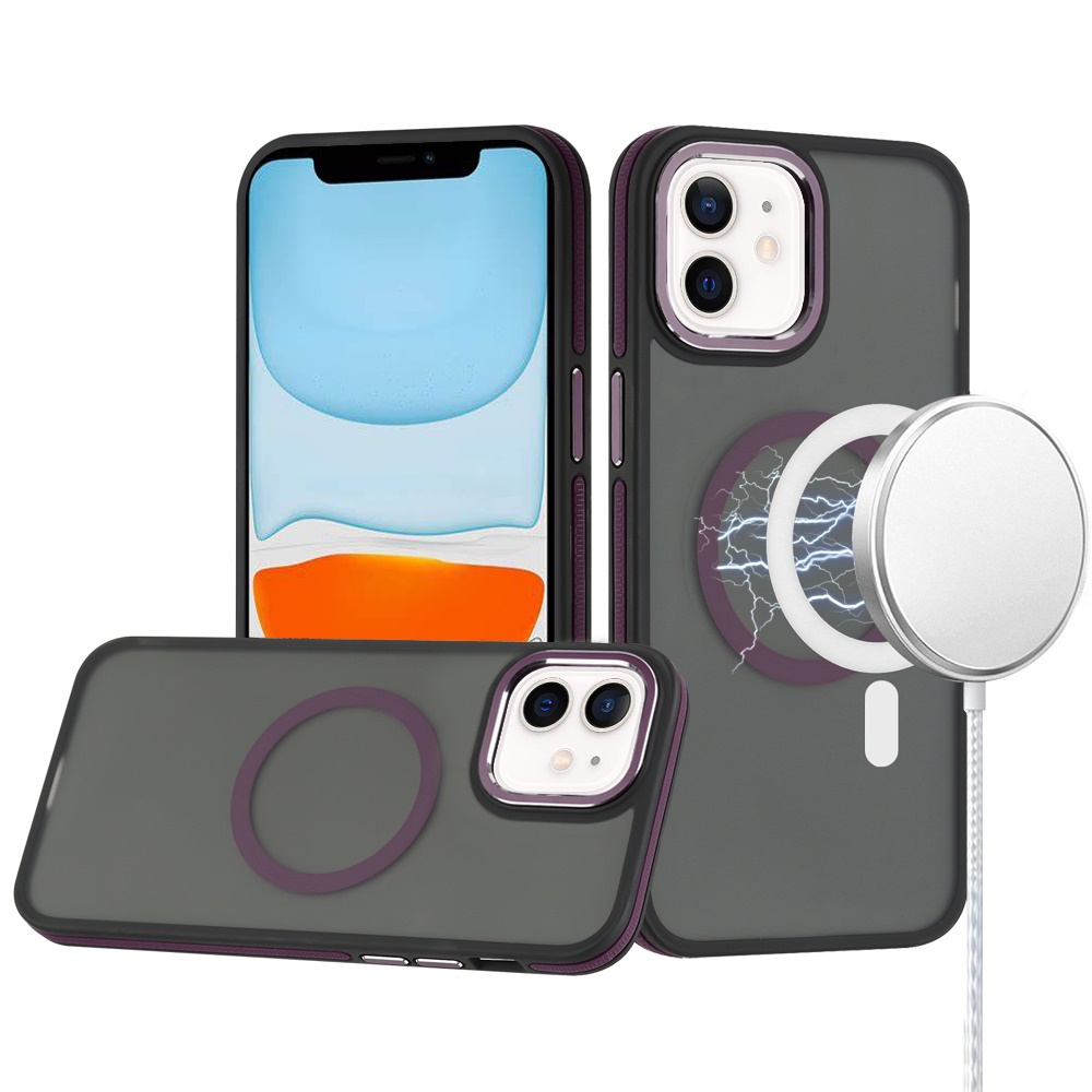 For Apple iPhone 16e Frosted Matte TPU Hybrid with MagSafe Compatible Case Cover - Picture 34 of 50