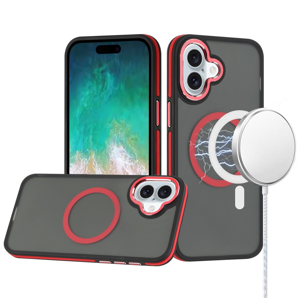 For Apple iPhone 16e Frosted Matte TPU Hybrid with MagSafe Compatible Case Cover - Picture 47 of 50