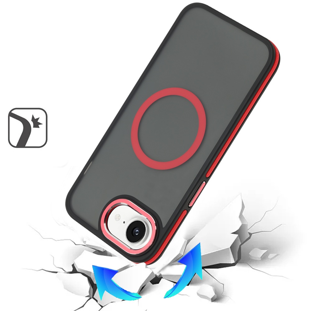 For Apple iPhone 16e Frosted Matte TPU Hybrid with MagSafe Compatible Case Cover - Picture 43 of 50