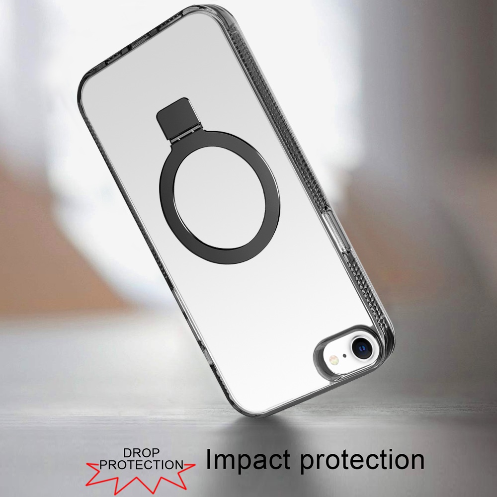 For Apple iPhone 16e Magnetic Ring Stand MagSafe Compatible Case Cover - Afbeelding 14 van 51