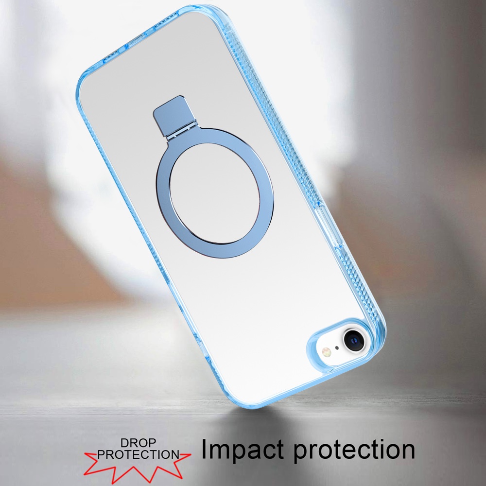 For Apple iPhone 16e Magnetic Ring Stand MagSafe Compatible Case Cover - Afbeelding 34 van 51