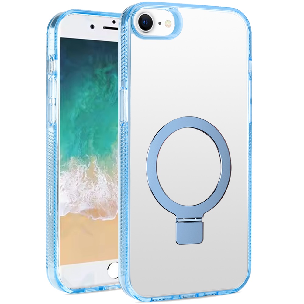 For Apple iPhone 16e Magnetic Ring Stand MagSafe Compatible Case Cover - Afbeelding 32 van 51
