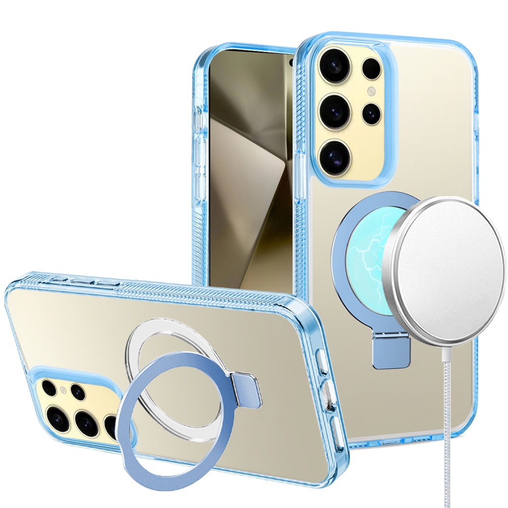 For Apple iPhone 16e Magnetic Ring Stand MagSafe Compatible Case Cover - Afbeelding 40 van 51