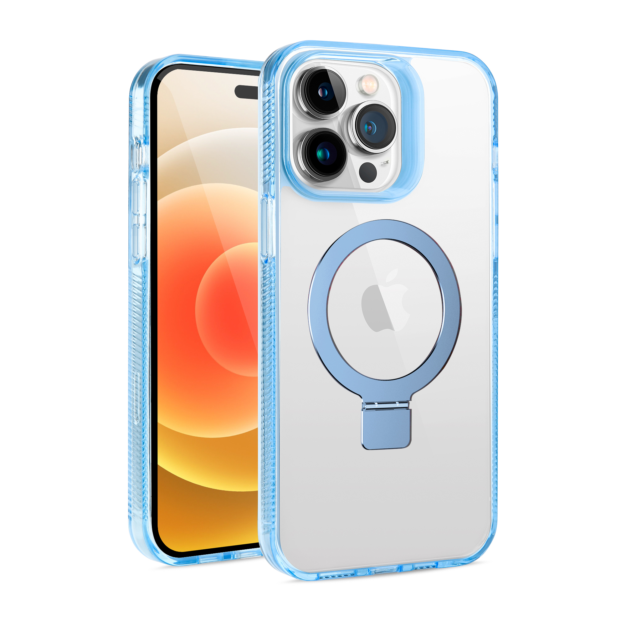 For Apple iPhone 16e Magnetic Ring Stand MagSafe Compatible Case Cover - Afbeelding 37 van 51