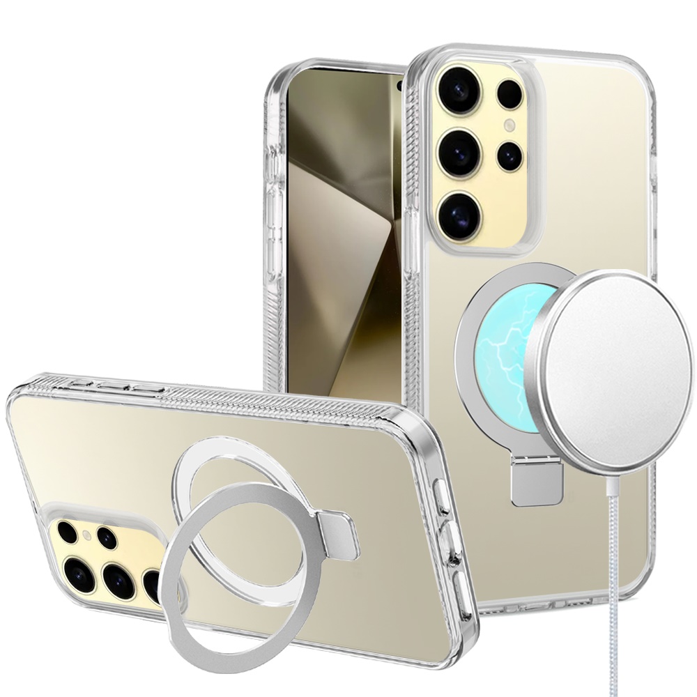 For Apple iPhone 16e Magnetic Ring Stand MagSafe Compatible Case Cover - Afbeelding 25 van 51