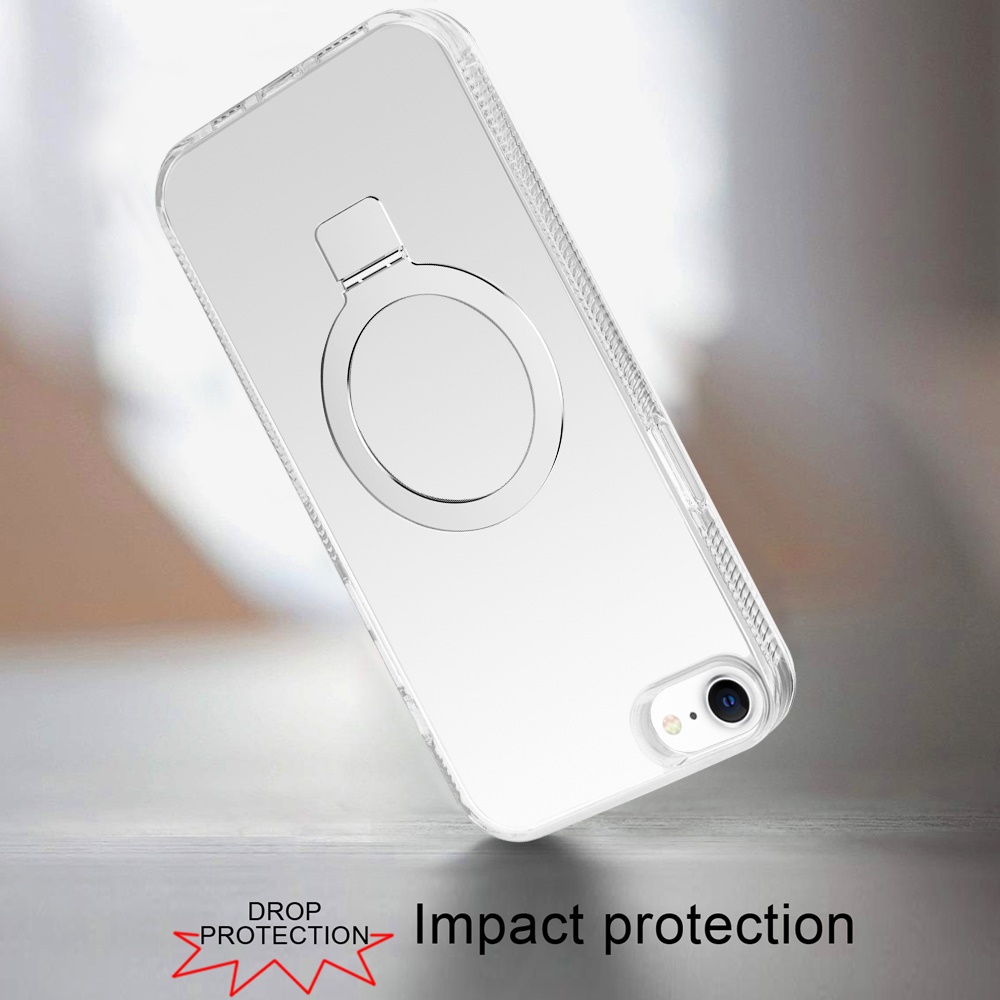 For Apple iPhone 16e Magnetic Ring Stand MagSafe Compatible Case Cover - Afbeelding 24 van 51