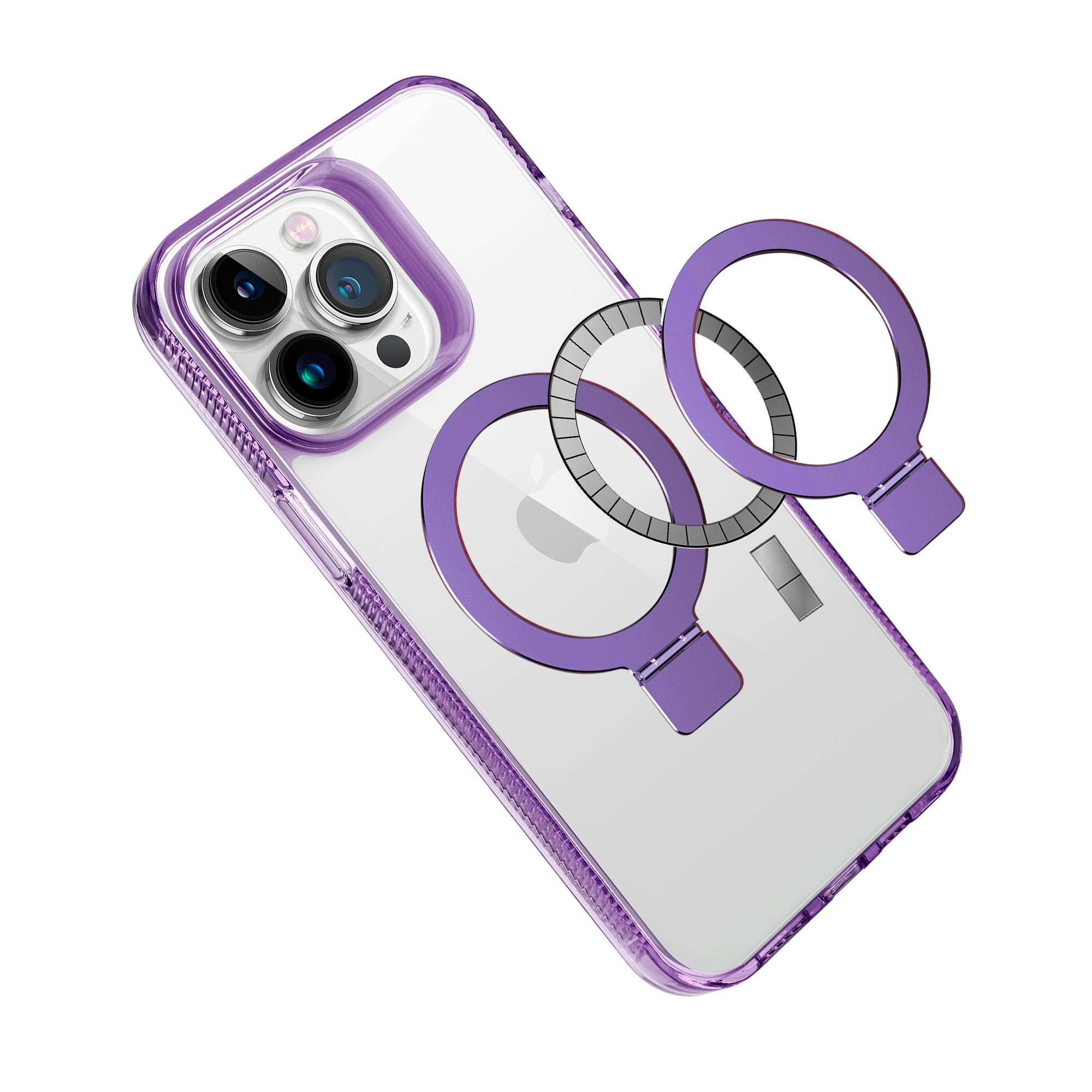 For Apple iPhone 16e Magnetic Ring Stand MagSafe Compatible Case Cover - Afbeelding 48 van 51