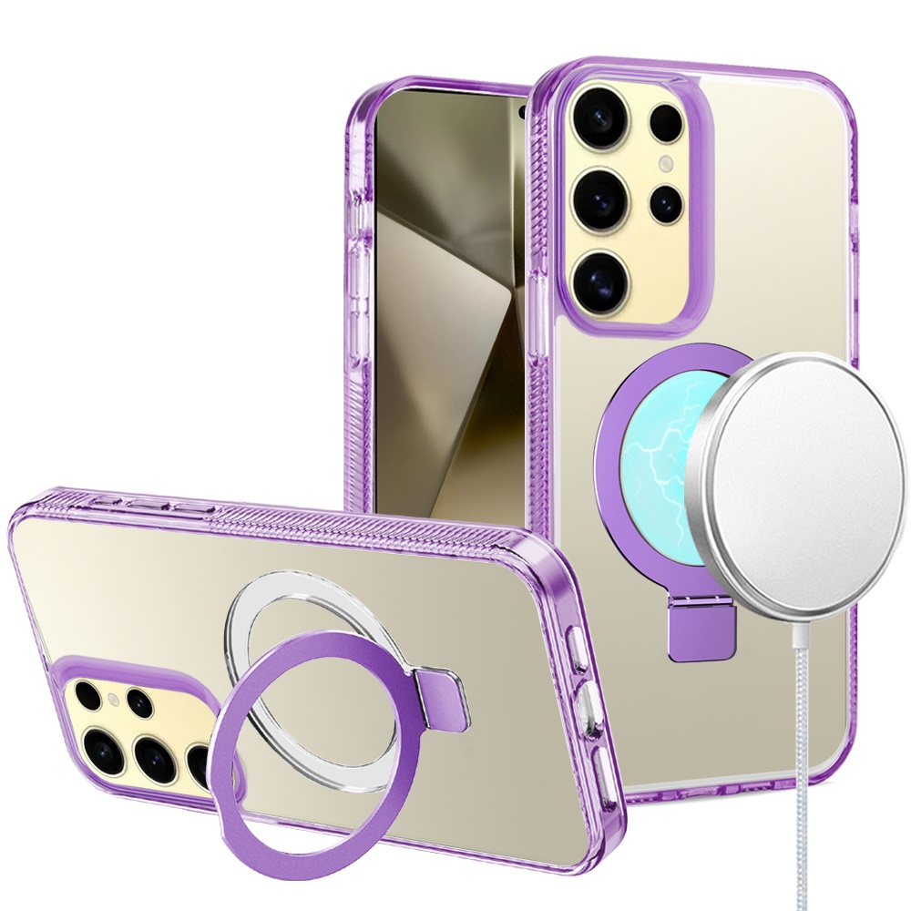 For Apple iPhone 16e Magnetic Ring Stand MagSafe Compatible Case Cover - Afbeelding 51 van 51