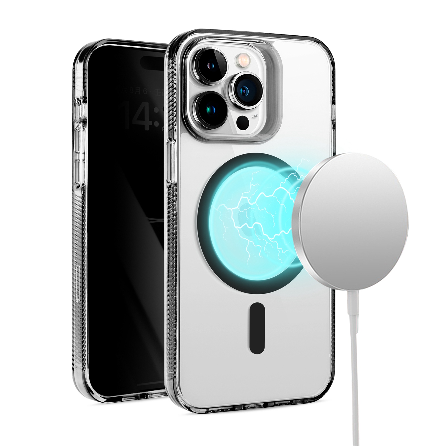Für Apple iPhone 16e MagSafe Kompatibel Clean Hybrid Armor TPU Case Hülle - Bild 25 von 32