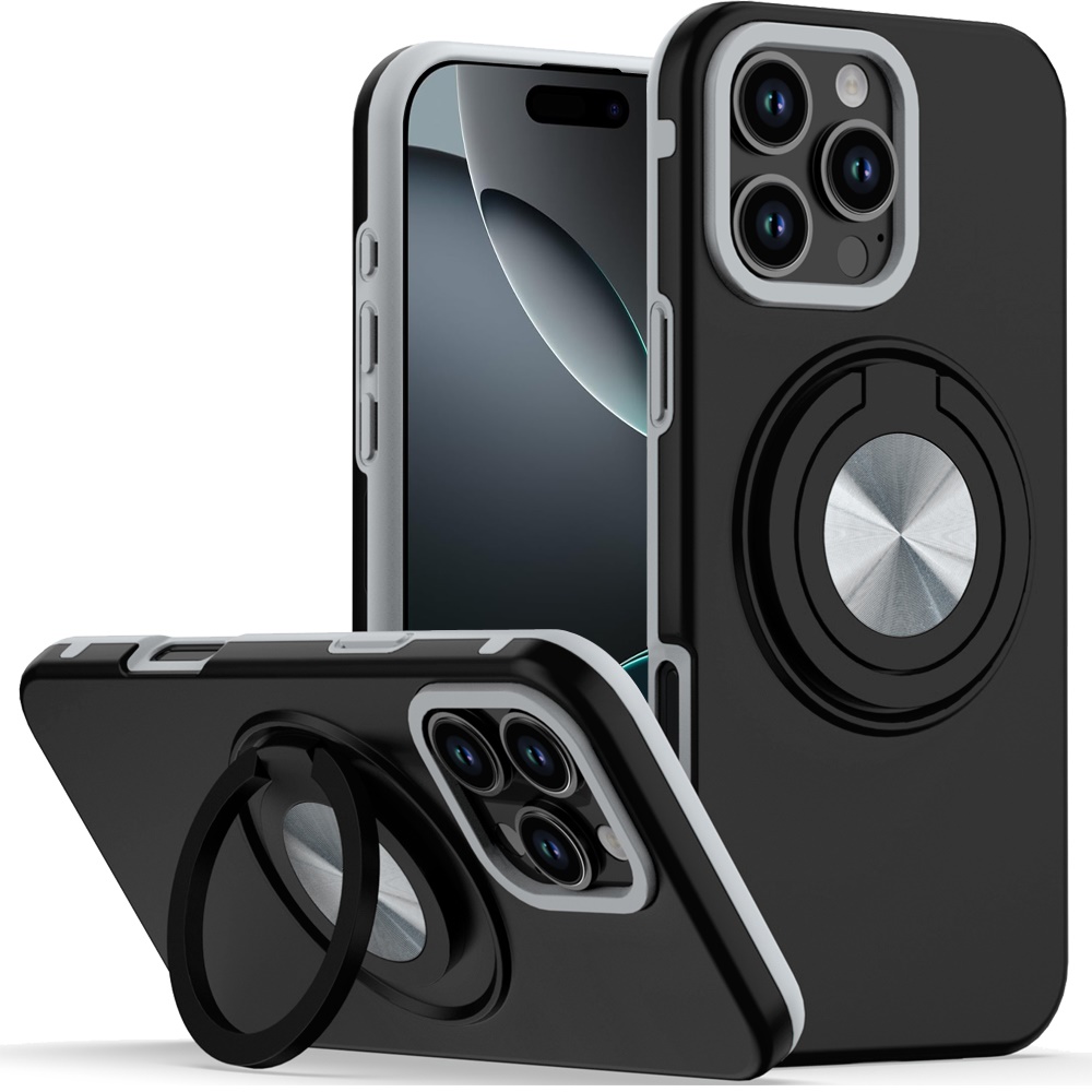 For Apple iPhone 16e Hybrid Case w/ Ring & Car Mount Case Cover - Picture 16 of 44