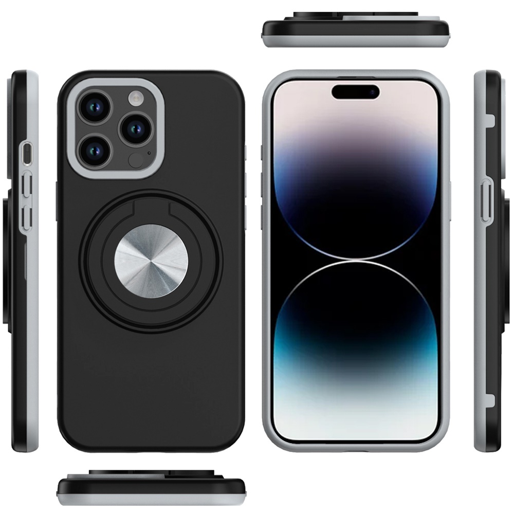 For Apple iPhone 16e Hybrid Case w/ Ring & Car Mount Case Cover - Picture 17 of 44