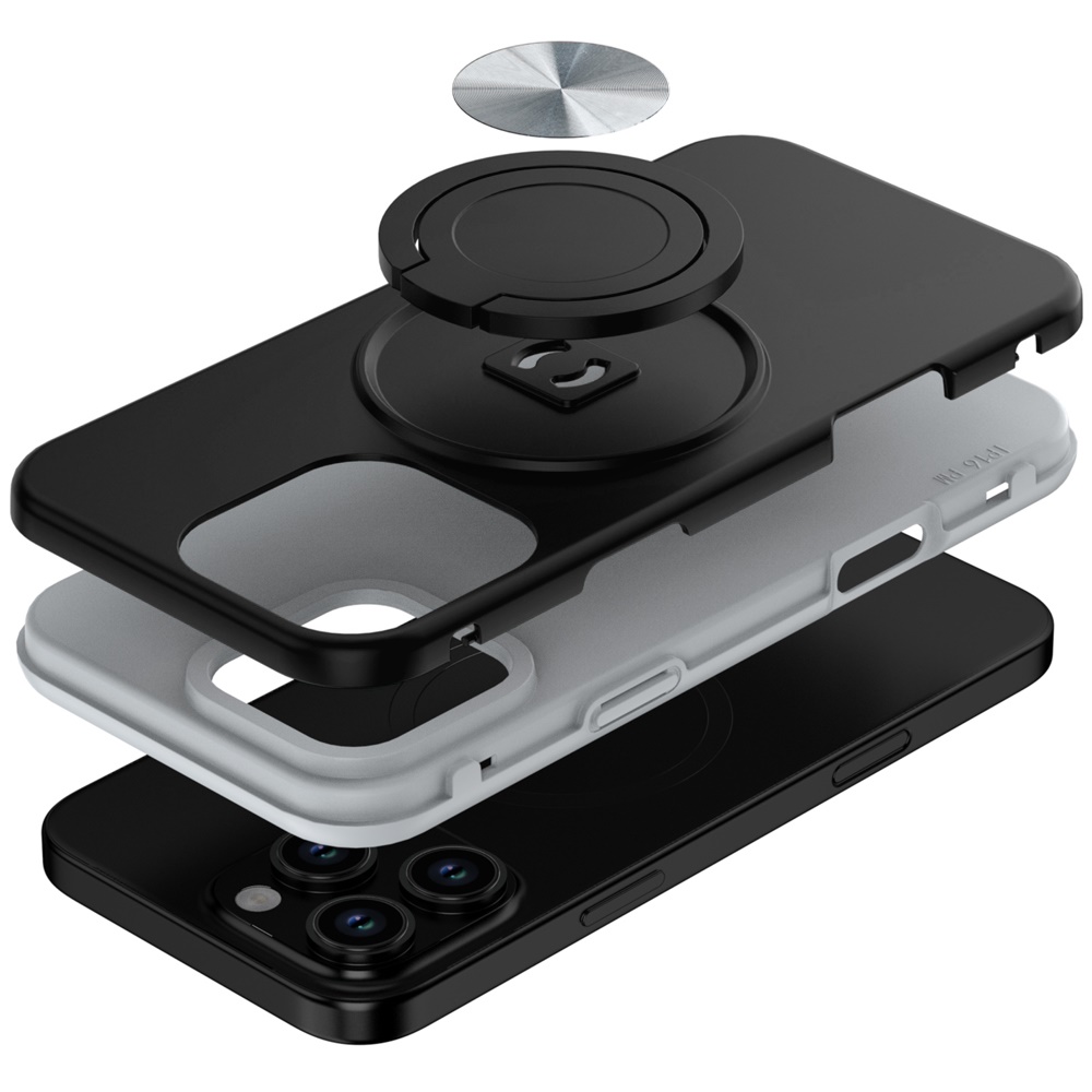For Apple iPhone 16e Hybrid Case w/ Ring & Car Mount Case Cover - Picture 18 of 44