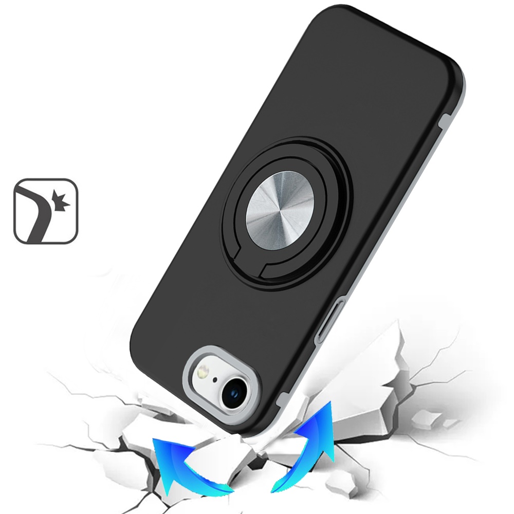 For Apple iPhone 16e Hybrid Case w/ Ring & Car Mount Case Cover - Picture 12 of 44