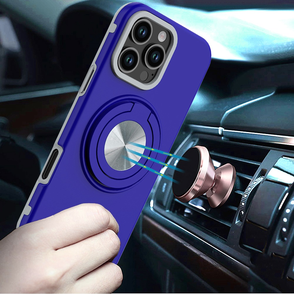For Apple iPhone 16e Hybrid Case w/ Ring & Car Mount Case Cover - Picture 31 of 44