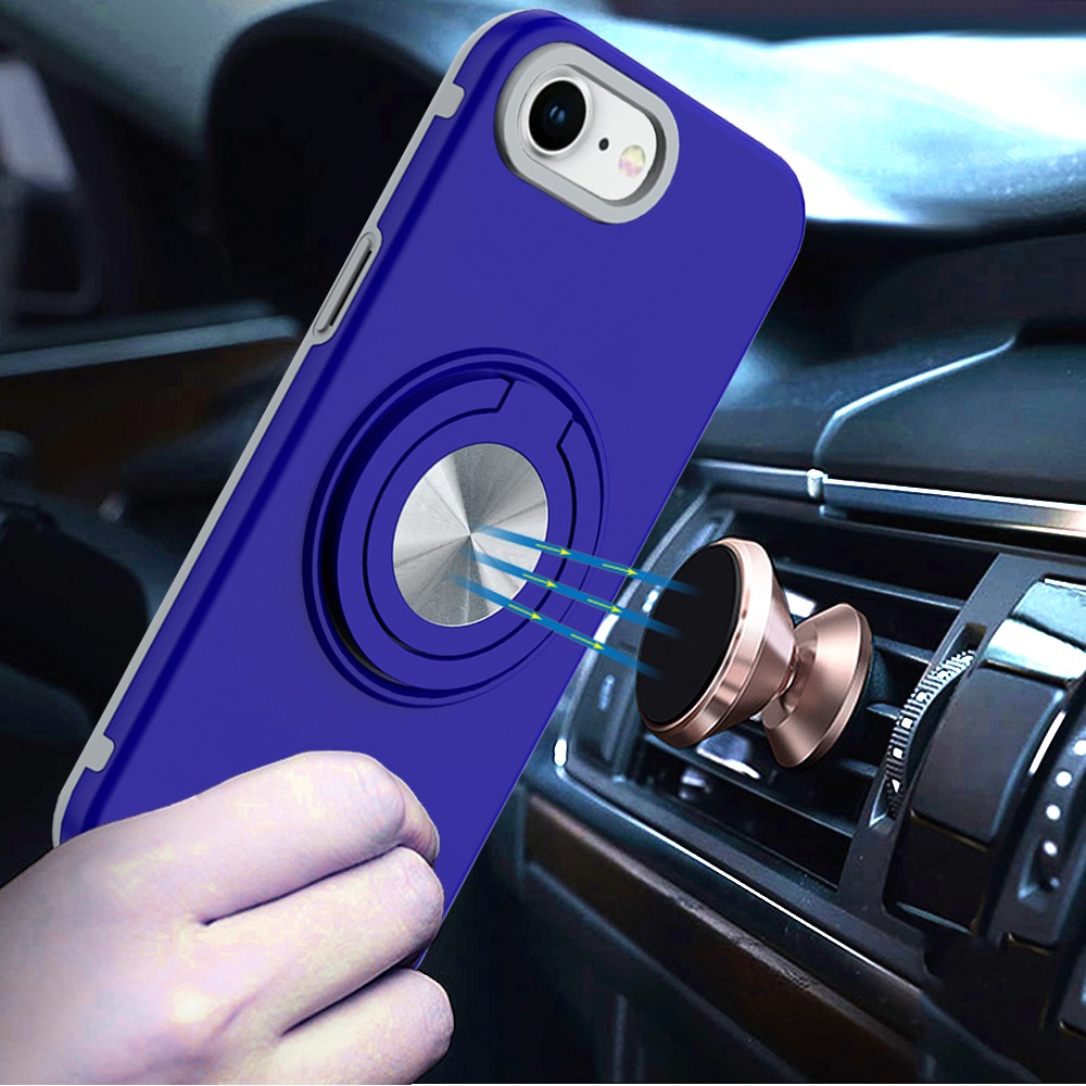 For Apple iPhone 16e Hybrid Case w/ Ring & Car Mount Case Cover - Picture 26 of 44