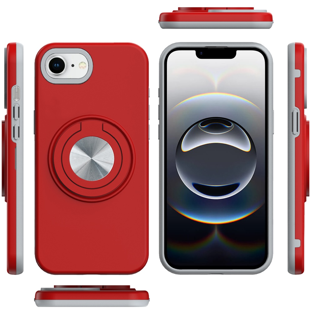 For Apple iPhone 16e Hybrid Case w/ Ring & Car Mount Case Cover - Picture 37 of 44