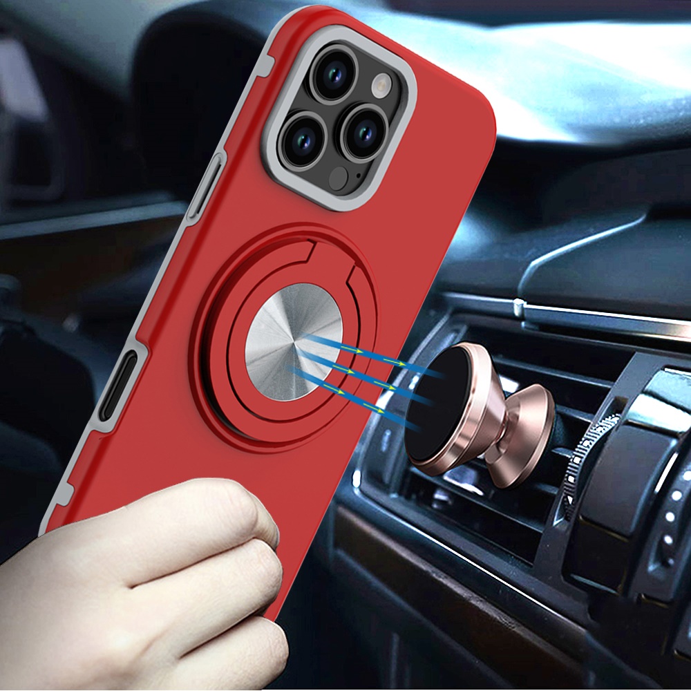 For Apple iPhone 16e Hybrid Case w/ Ring & Car Mount Case Cover - Picture 42 of 44