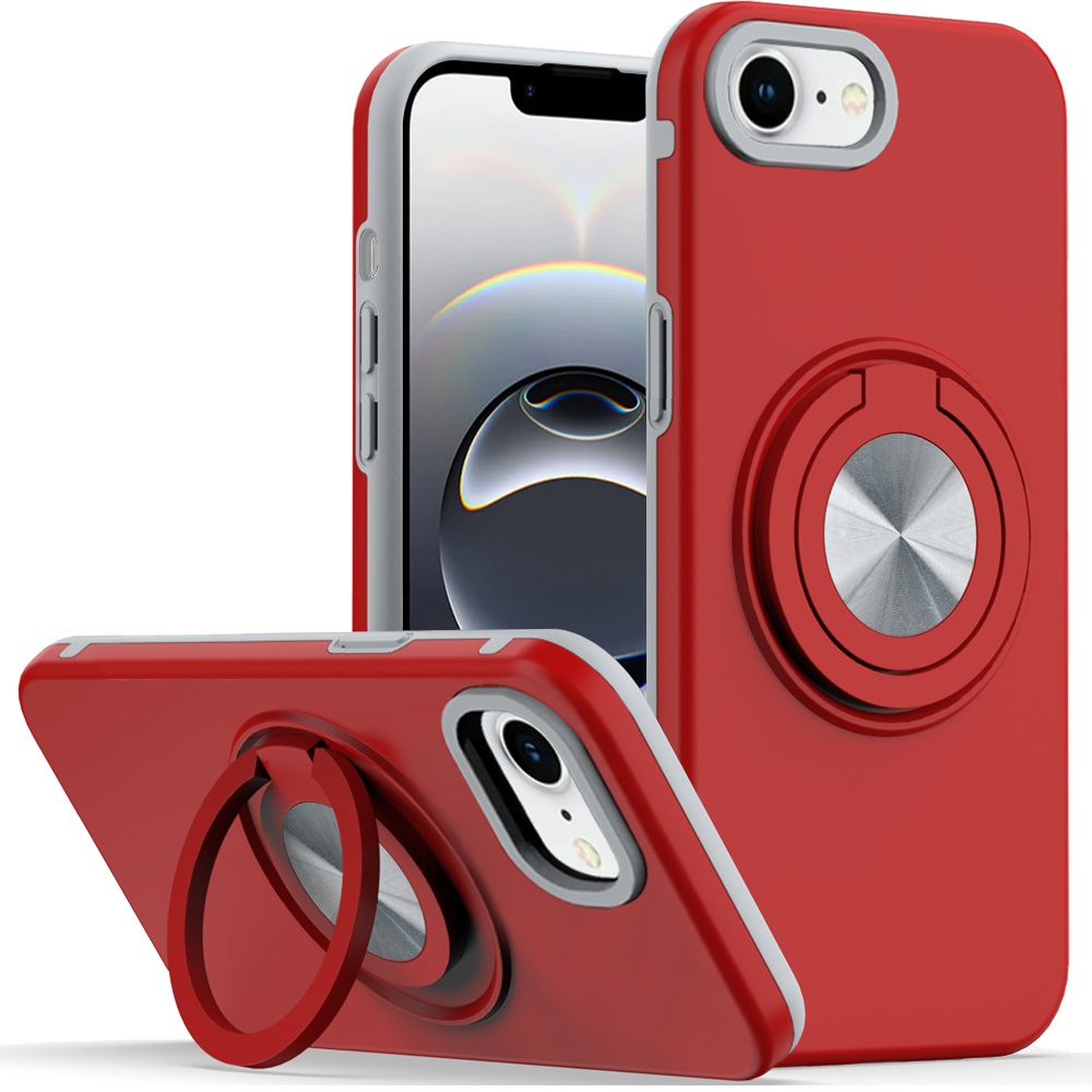 For Apple iPhone 16e Hybrid Case w/ Ring & Car Mount Case Cover - Picture 35 of 44