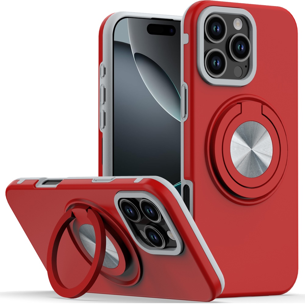 For Apple iPhone 16e Hybrid Case w/ Ring & Car Mount Case Cover - Picture 38 of 44