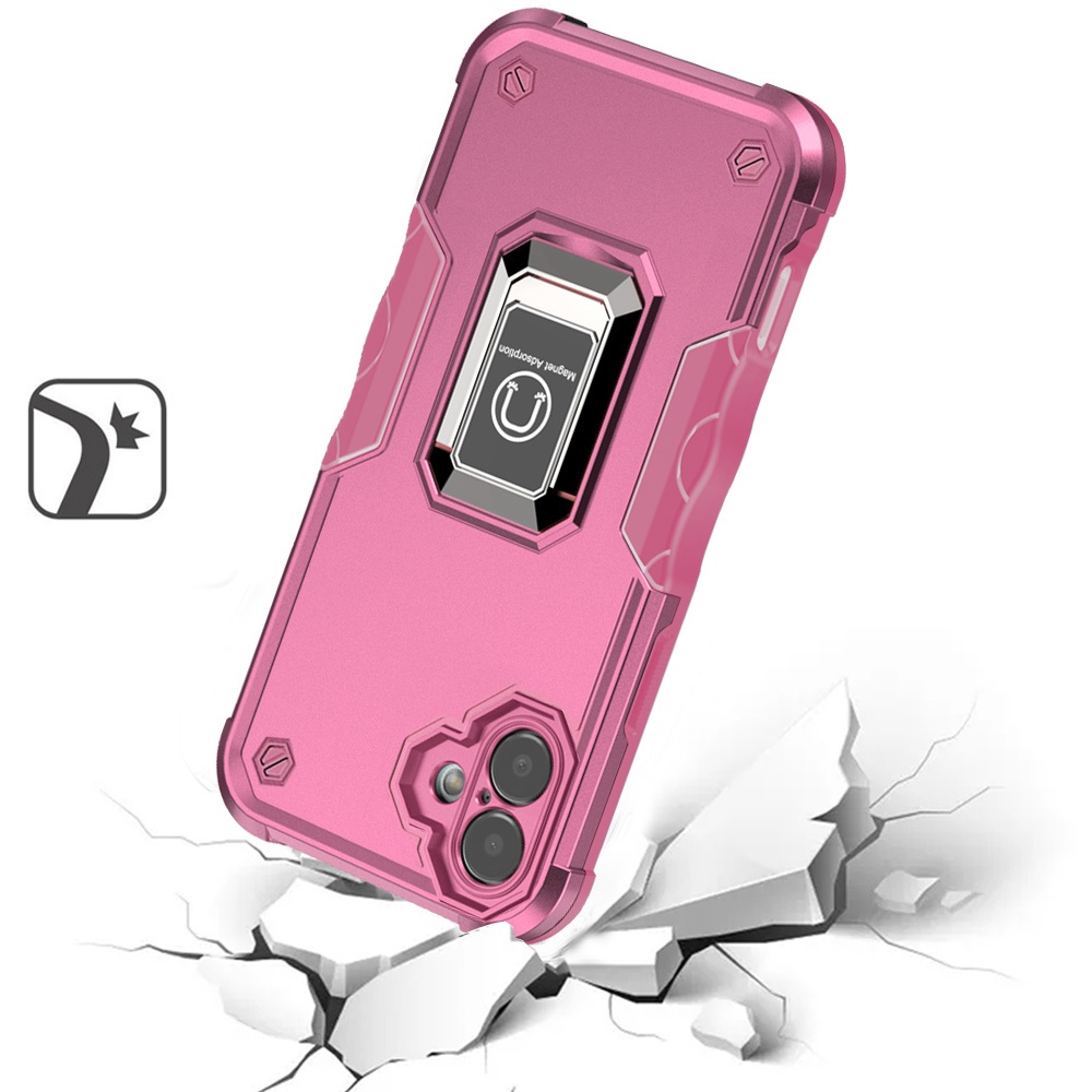 Für Apple iPhone 16e Hybrid mit Magnet Ring Halter Ständer Robust Case Hülle - Bild 73 von 91