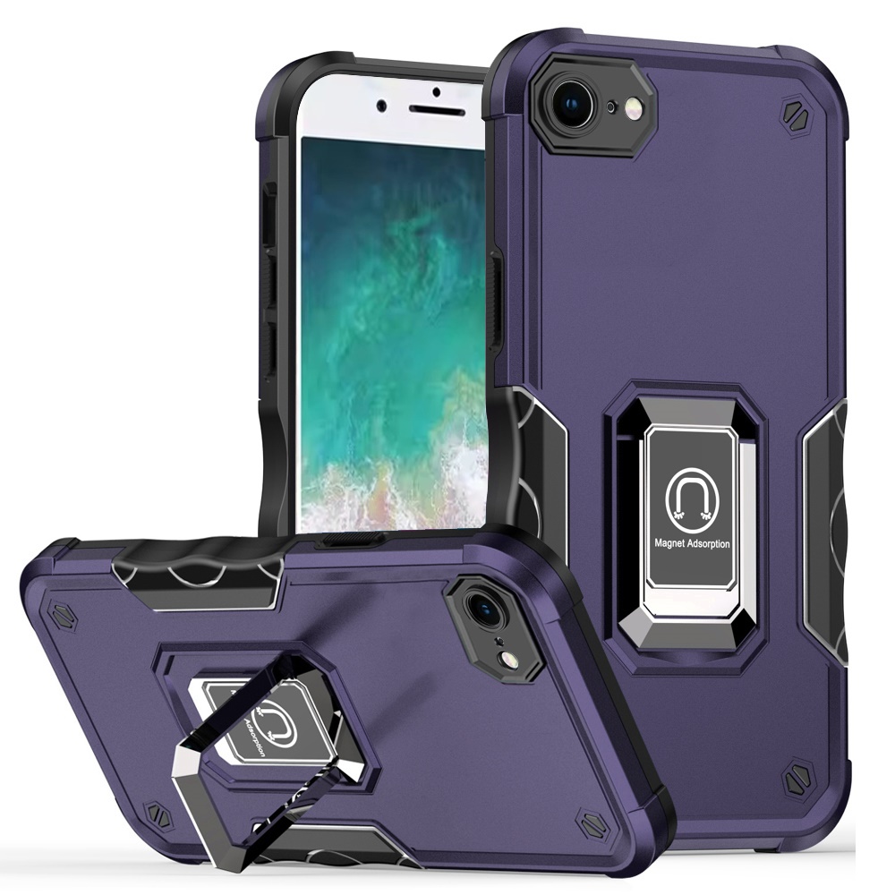 Für Apple iPhone 16e Hybrid mit Magnet Ring Halter Ständer Robust Case Hülle - Bild 33 von 91