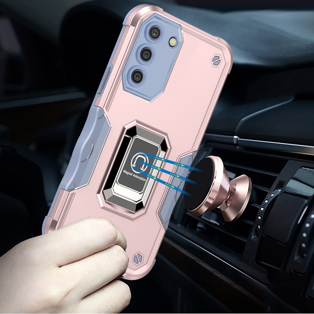 Für Apple iPhone 16e Hybrid mit Magnet Ring Halter Ständer Robust Case Hülle - Bild 61 von 91