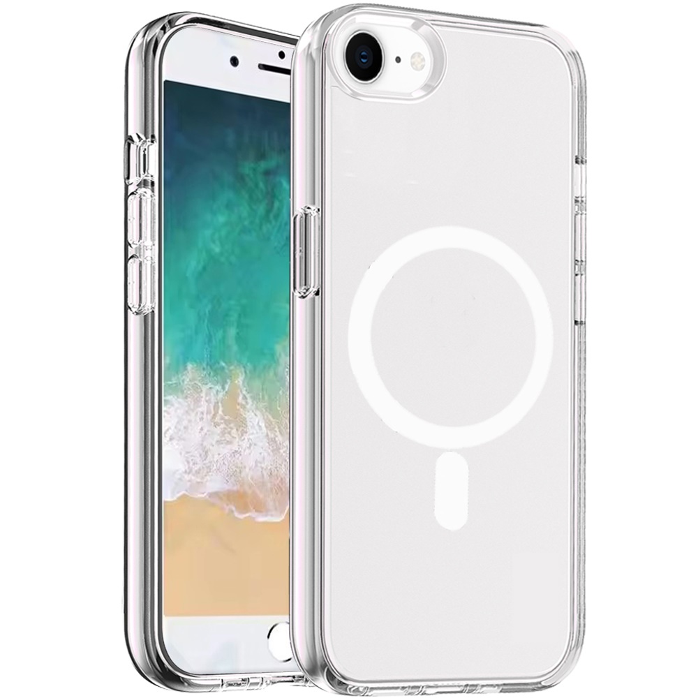 For Apple iPhone 16e MagSafe Compatible Clear TPU Rubber Hybrid Case Cover - Picture 10 of 39