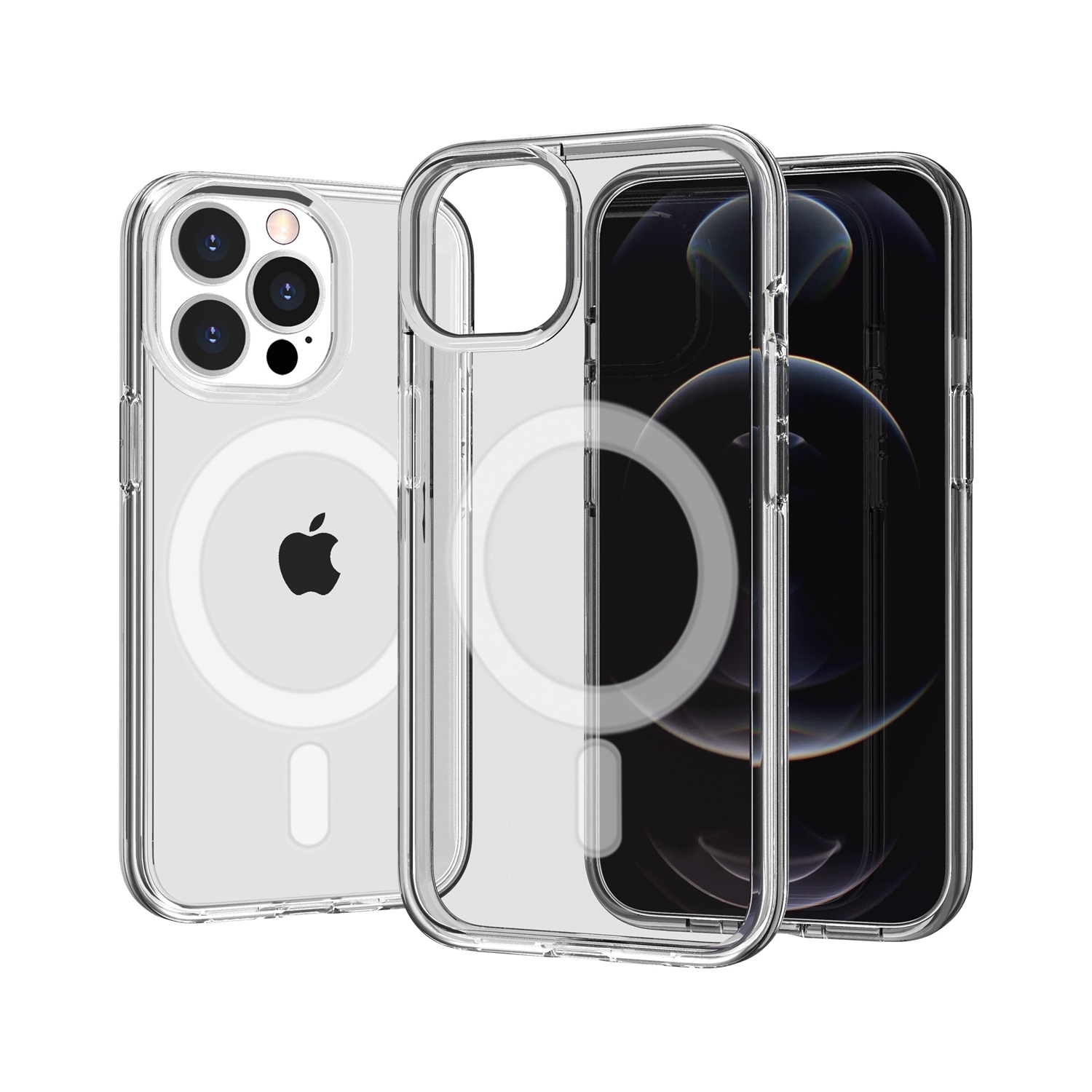 For Apple iPhone 16e MagSafe Compatible Clear TPU Rubber Hybrid Case Cover - Picture 14 of 39