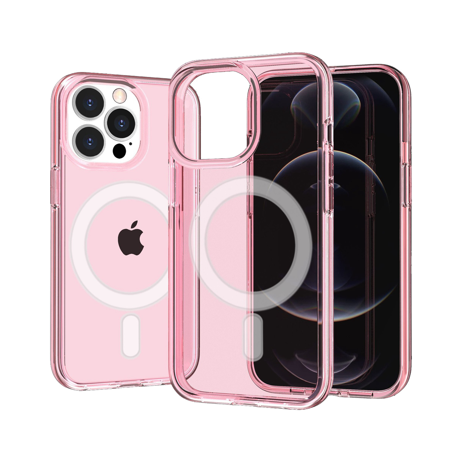 For Apple iPhone 16e MagSafe Compatible Clear TPU Rubber Hybrid Case Cover - Picture 24 of 39