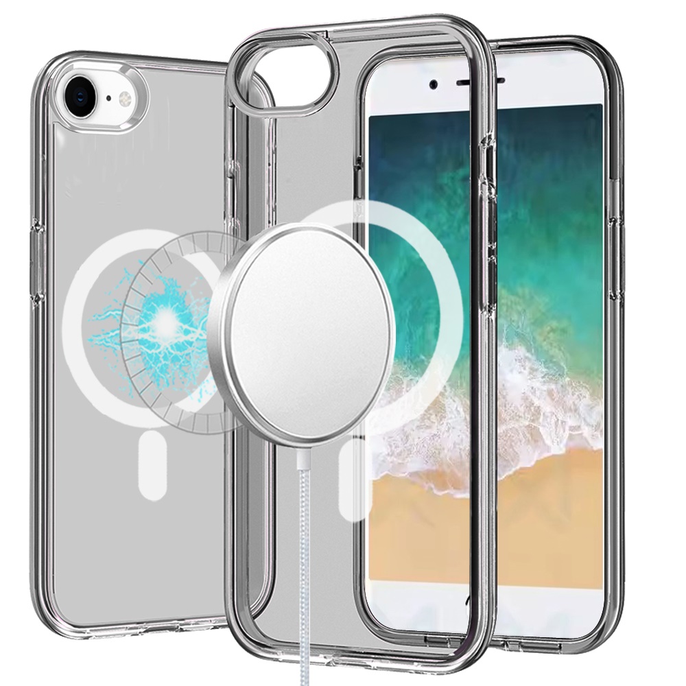 For Apple iPhone 16e MagSafe Compatible Clear TPU Rubber Hybrid Case Cover - Picture 31 of 39