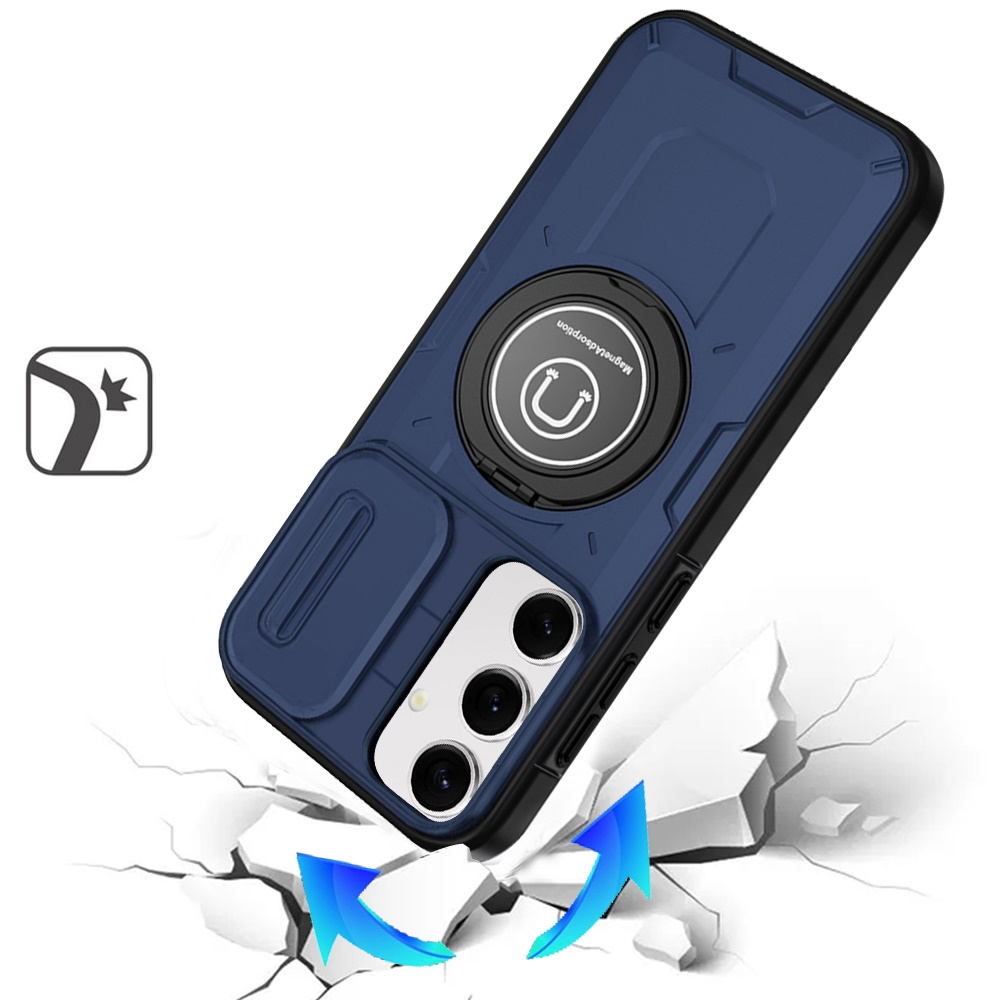 For Apple iPhone 16 Pro (6.3") Hybrid Ring Lens Cover w/ MagSafe Compatible Case - Picture 30 of 70