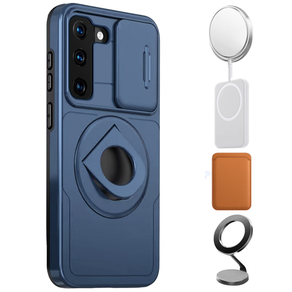 For Apple iPhone 16 Pro Full Coverage Camera MagSafe Compatible Ring Stand Case - Picture 40 of 40