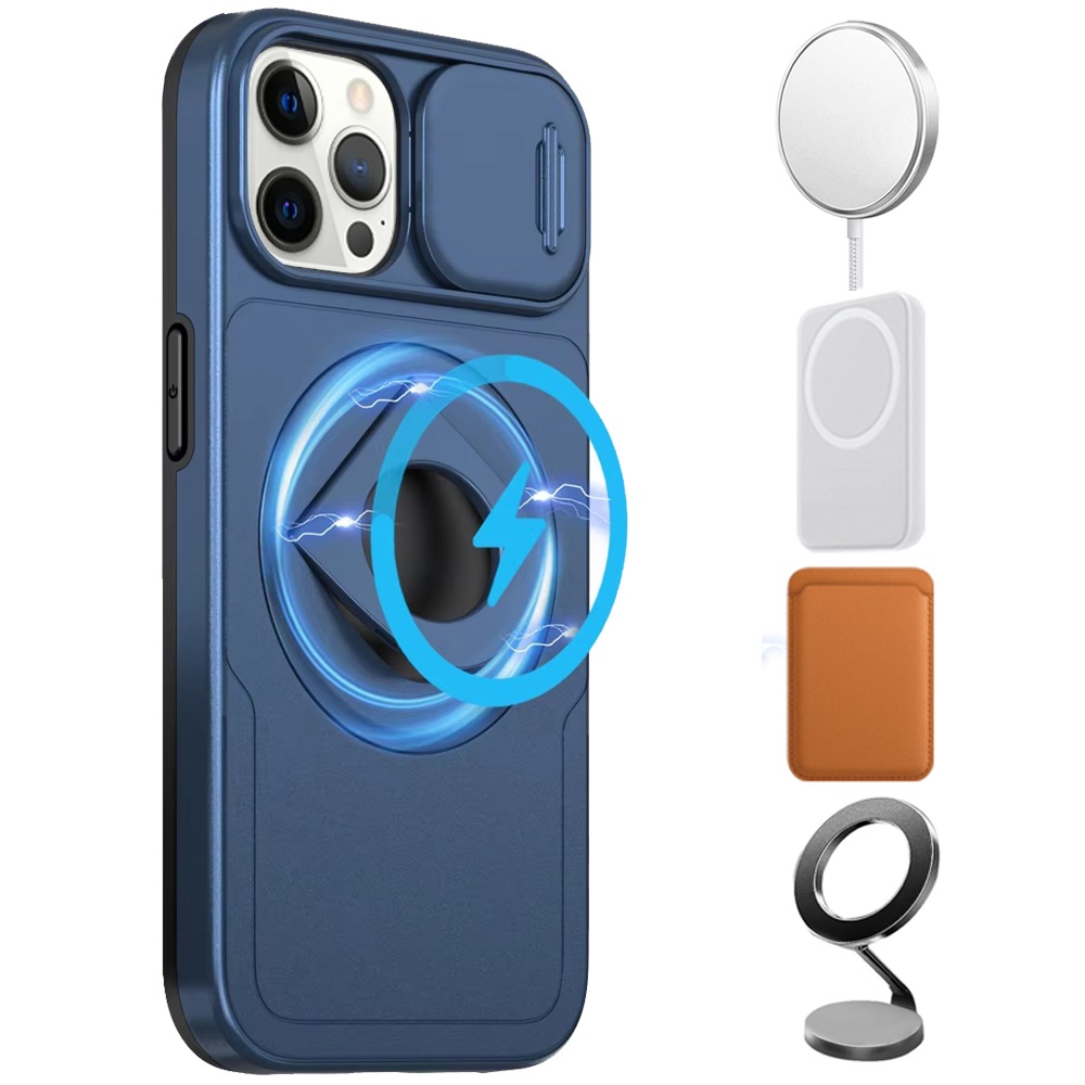 For Apple iPhone 16 Pro Full Coverage Camera MagSafe Compatible Ring Stand Case - Picture 32 of 40