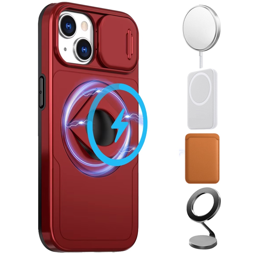 For Apple iPhone 16 Pro Full Coverage Camera MagSafe Compatible Ring Stand Case - Picture 26 of 40