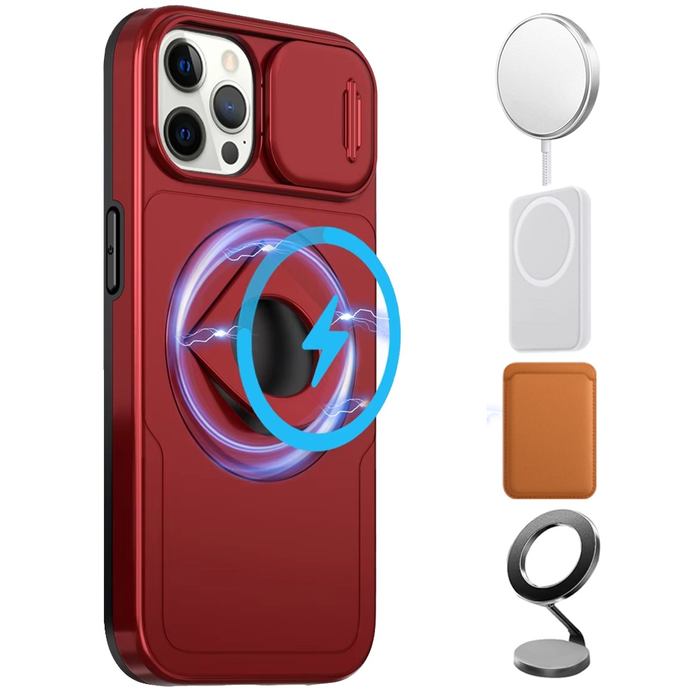 For Apple iPhone 16 Pro Full Coverage Camera MagSafe Compatible Ring Stand Case - Picture 22 of 40