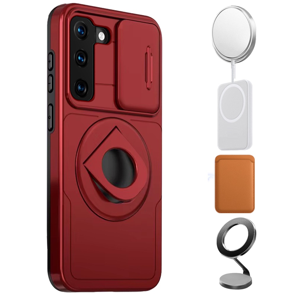 For Apple iPhone 16 Pro Full Coverage Camera MagSafe Compatible Ring Stand Case - Picture 30 of 40