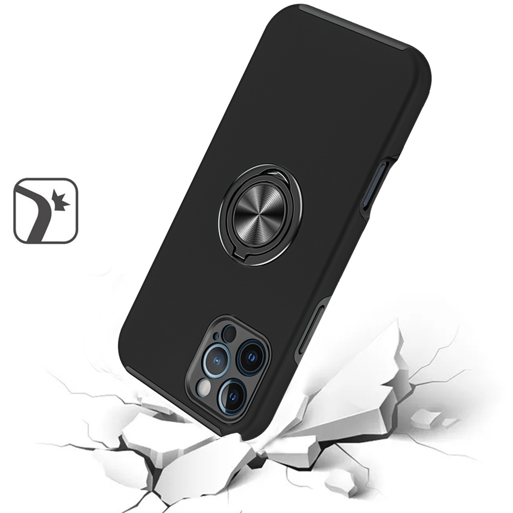 For Apple iPhone 16 Pro Hybrid Slim with Metal Invisible Ring Stand Case Cover - Picture 17 of 91