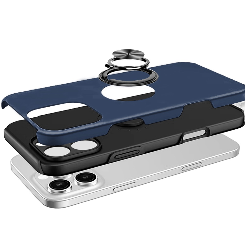 For Apple iPhone 16 Pro Hybrid Slim with Metal Invisible Ring Stand Case Cover - Picture 26 of 91
