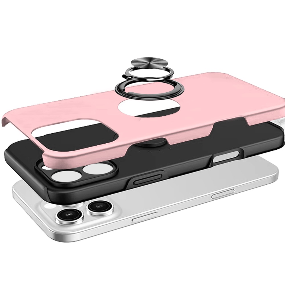 For Apple iPhone 16 Pro Hybrid Slim with Metal Invisible Ring Stand Case Cover - Picture 36 of 91