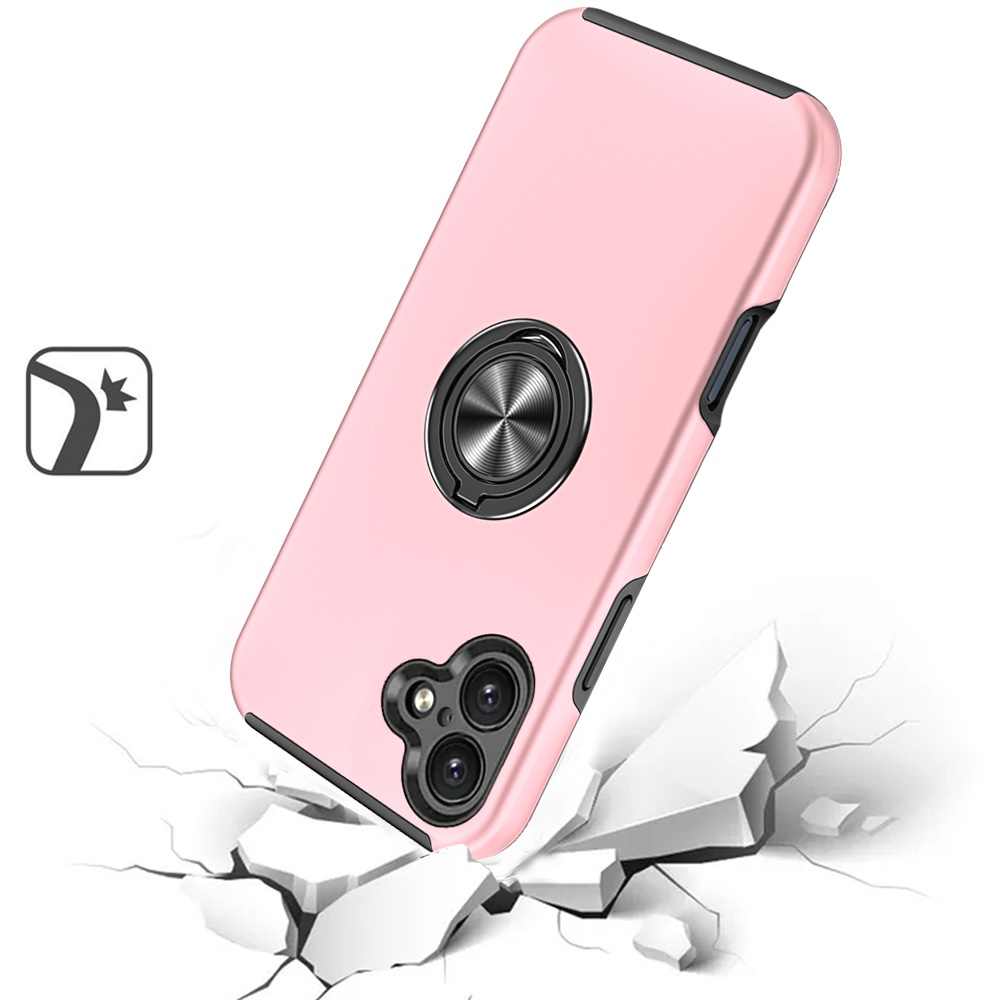 For Apple iPhone 16 Pro Hybrid Slim with Metal Invisible Ring Stand Case Cover - Picture 41 of 91