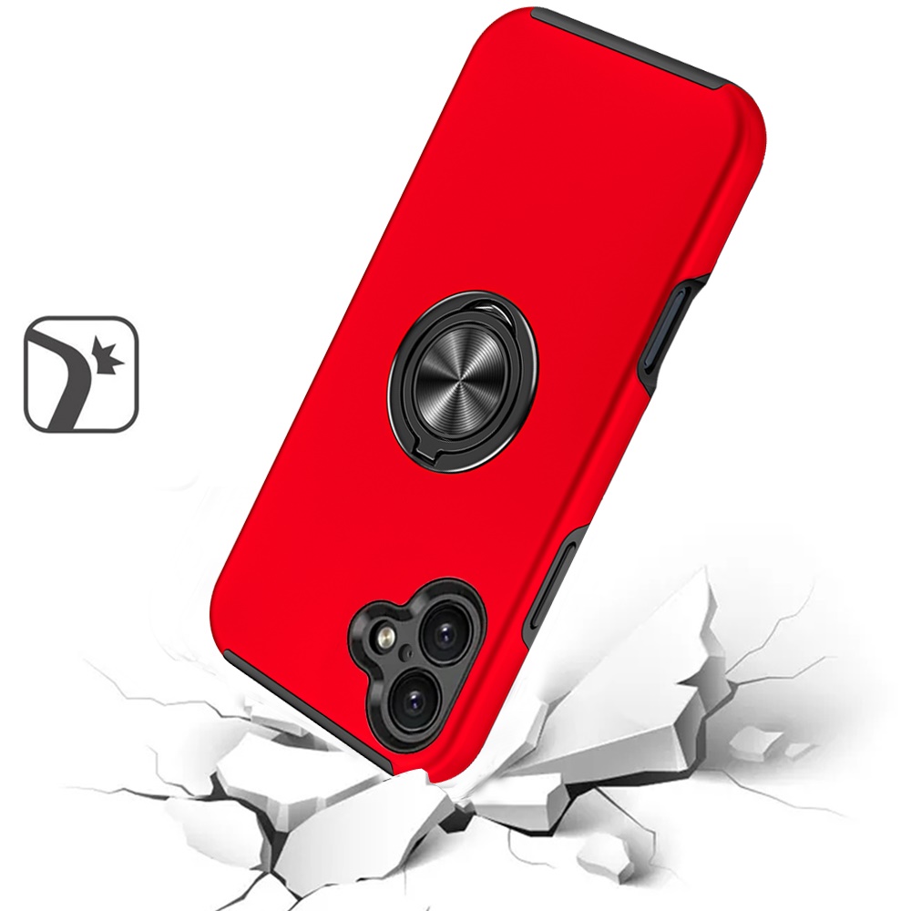 For Apple iPhone 16 Pro Hybrid Slim with Metal Invisible Ring Stand Case Cover - Picture 61 of 91