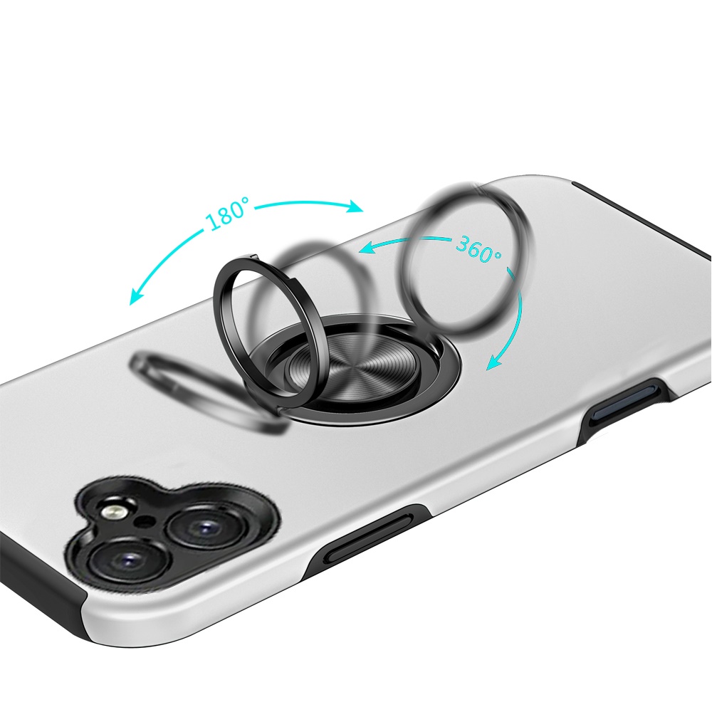 For Apple iPhone 16 Pro Hybrid Slim with Metal Invisible Ring Stand Case Cover - Picture 50 of 91