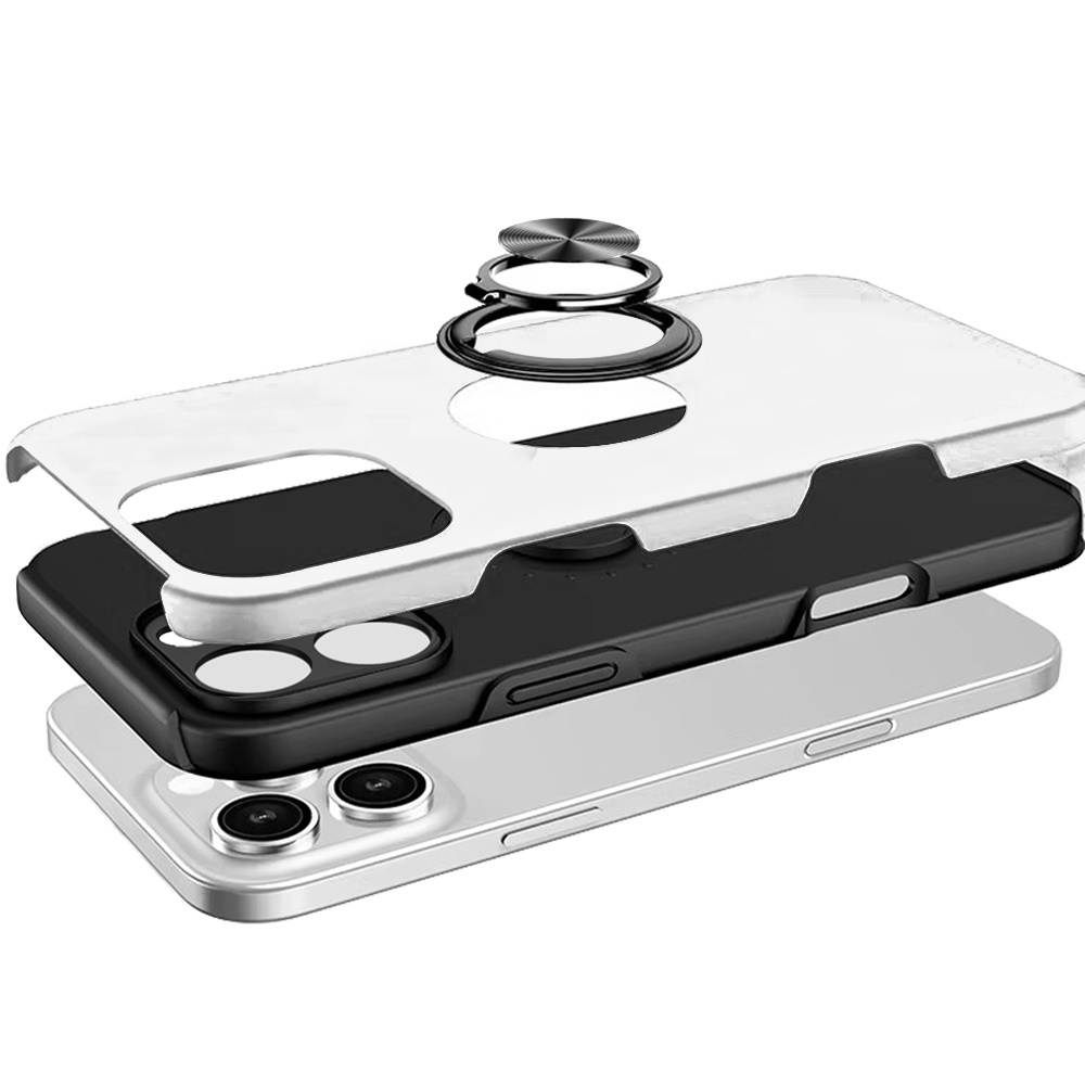 For Apple iPhone 16 Pro Hybrid Slim with Metal Invisible Ring Stand Case Cover - Picture 46 of 91